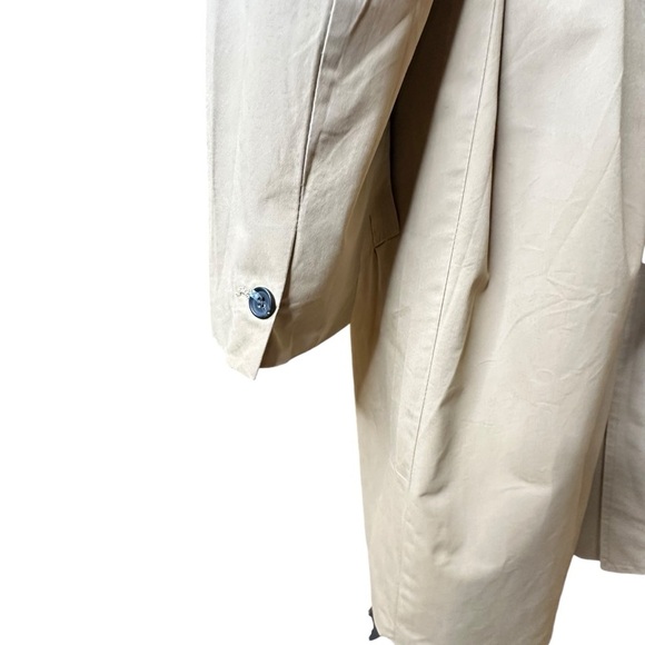 Boohoo Man, Khaki, Five Button, Midi Length, Trench Coat sz L - Picture 5 of 14